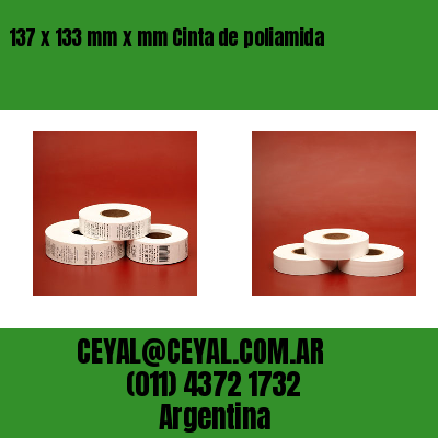137 x 133 mm x mm Cinta de poliamida