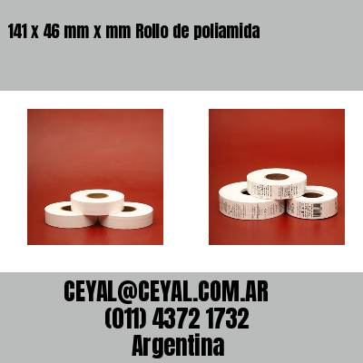 141 x 46 mm x mm Rollo de poliamida
