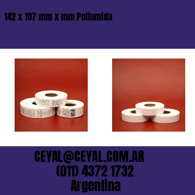 142 x 107 mm x mm Poliamida