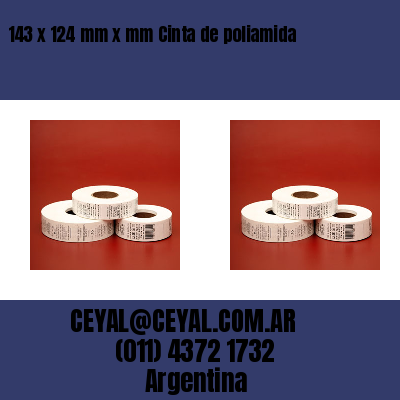 143 x 124 mm x mm Cinta de poliamida