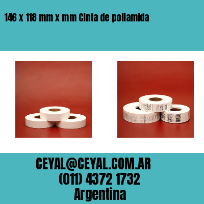 146 x 118 mm x mm Cinta de poliamida