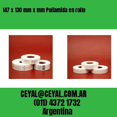 147 x 130 mm x mm Poliamida en rollo