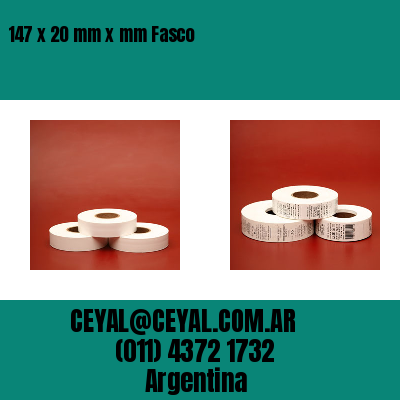 147 x 20 mm x mm Fasco
