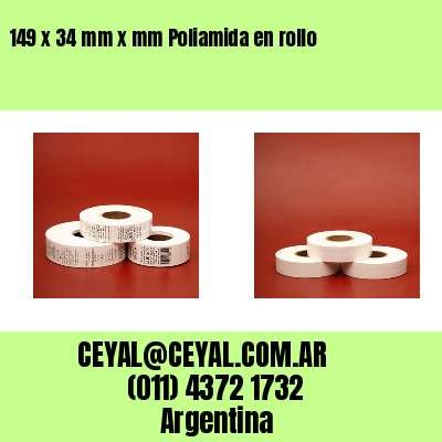 149 x 34 mm x mm Poliamida en rollo