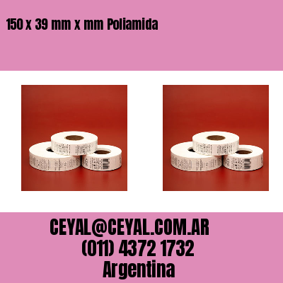 150 x 39 mm x mm Poliamida
