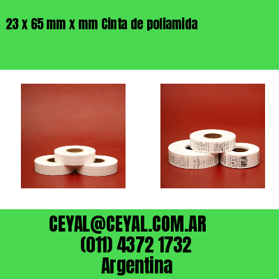 23 x 65 mm x mm Cinta de poliamida