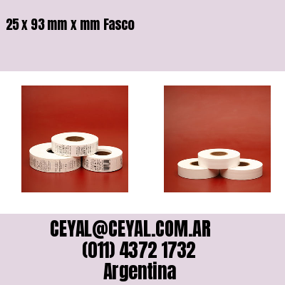 25 x 93 mm x mm Fasco