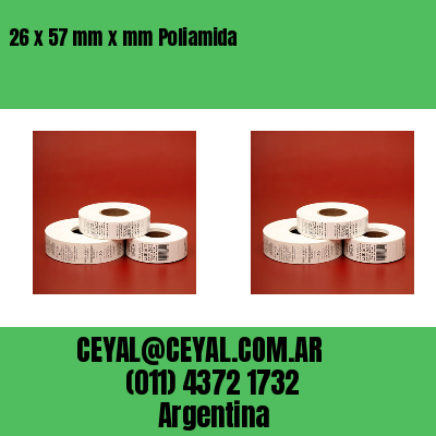 26 x 57 mm x mm Poliamida
