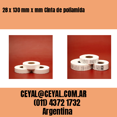 28 x 130 mm x mm Cinta de poliamida