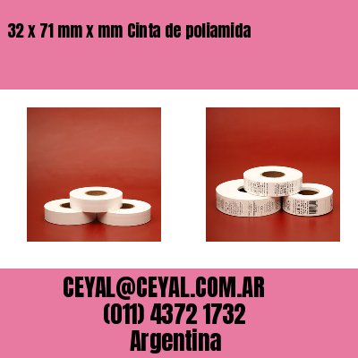 32 x 71 mm x mm Cinta de poliamida