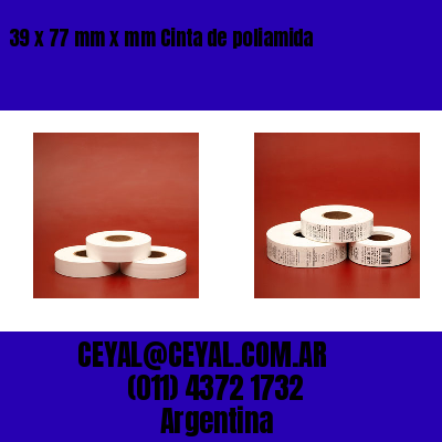 39 x 77 mm x mm Cinta de poliamida