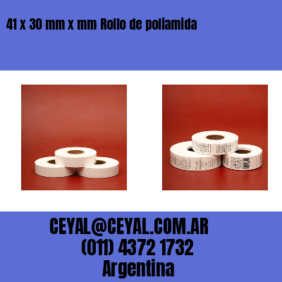 41 x 30 mm x mm Rollo de poliamida