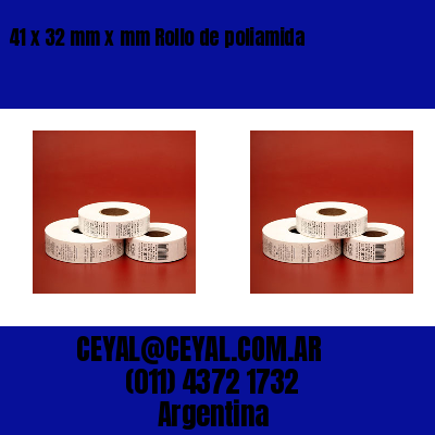 41 x 32 mm x mm Rollo de poliamida