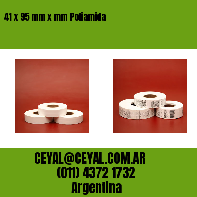 41 x 95 mm x mm Poliamida