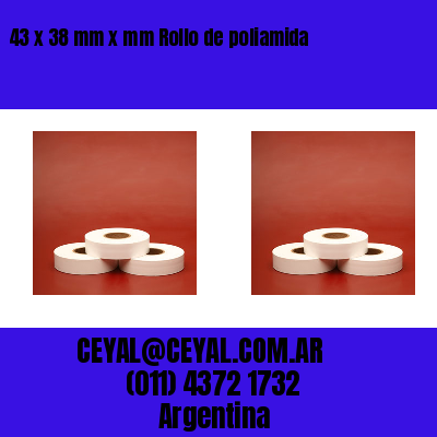 43 x 38 mm x mm Rollo de poliamida