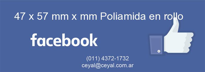 47 x 57 mm x mm Poliamida en rollo