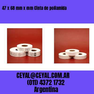 47 x 68 mm x mm Cinta de poliamida