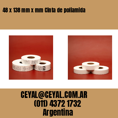 48 x 138 mm x mm Cinta de poliamida