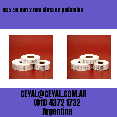 48 x 94 mm x mm Cinta de poliamida