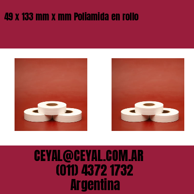 49 x 133 mm x mm Poliamida en rollo