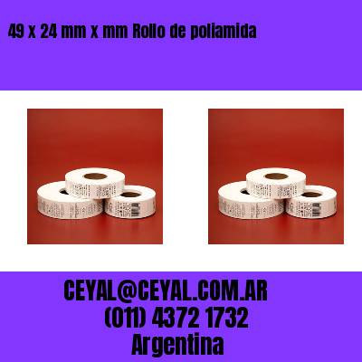 49 x 24 mm x mm Rollo de poliamida