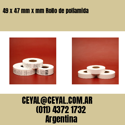 49 x 47 mm x mm Rollo de poliamida