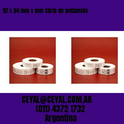 52 x 96 mm x mm Cinta de poliamida