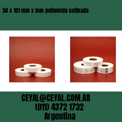 54 x 101 mm x mm poliamida satinada