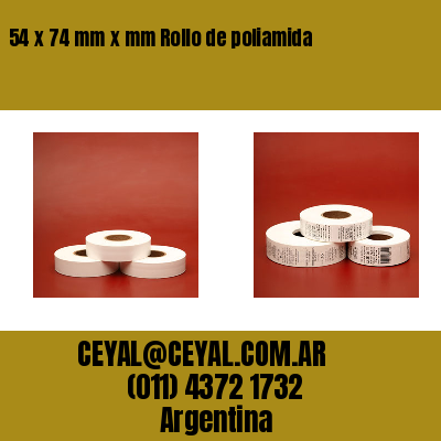 54 x 74 mm x mm Rollo de poliamida