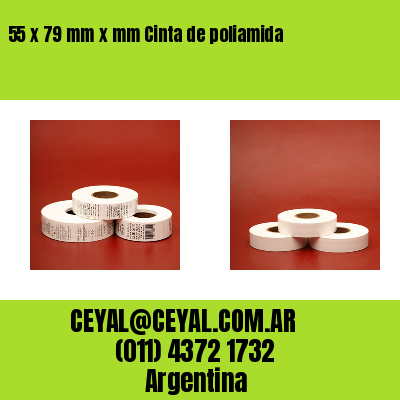 55 x 79 mm x mm Cinta de poliamida