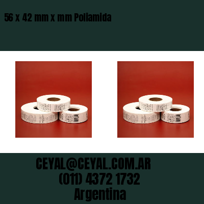 56 x 42 mm x mm Poliamida