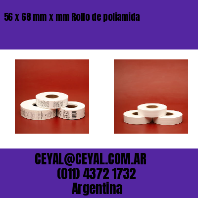 56 x 68 mm x mm Rollo de poliamida