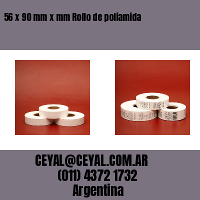 56 x 90 mm x mm Rollo de poliamida