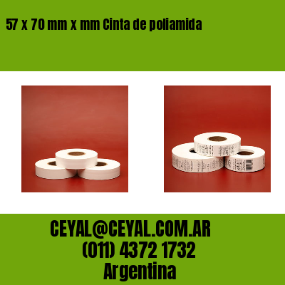 57 x 70 mm x mm Cinta de poliamida
