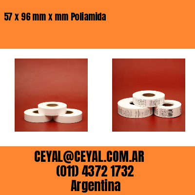 57 x 96 mm x mm Poliamida
