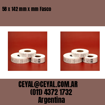 58 x 142 mm x mm Fasco