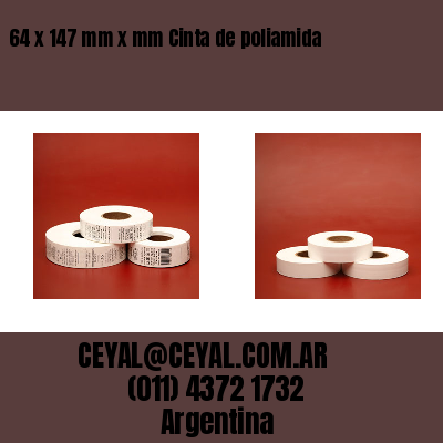 64 x 147 mm x mm Cinta de poliamida