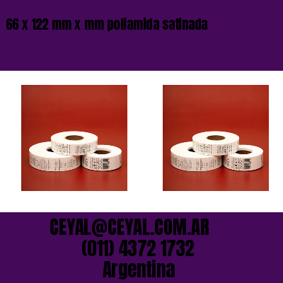 66 x 122 mm x mm poliamida satinada