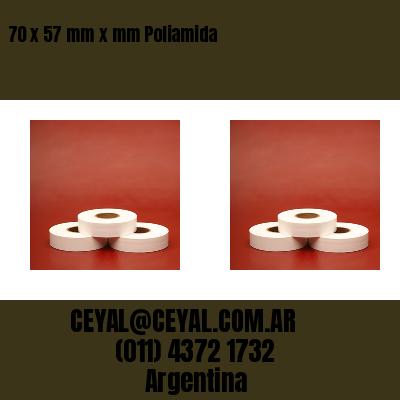 70 x 57 mm x mm Poliamida