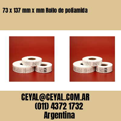 73 x 137 mm x mm Rollo de poliamida