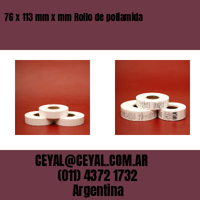 76 x 113 mm x mm Rollo de poliamida