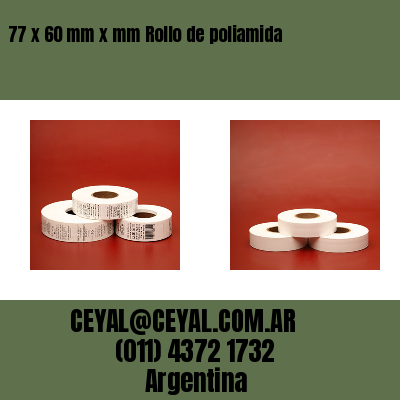 77 x 60 mm x mm Rollo de poliamida