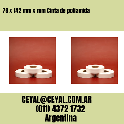 78 x 142 mm x mm Cinta de poliamida
