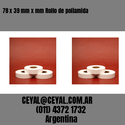 78 x 39 mm x mm Rollo de poliamida