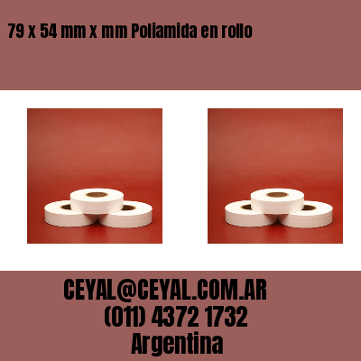 79 x 54 mm x mm Poliamida en rollo