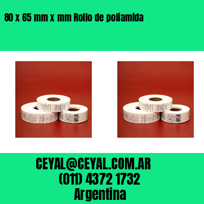 80 x 65 mm x mm Rollo de poliamida