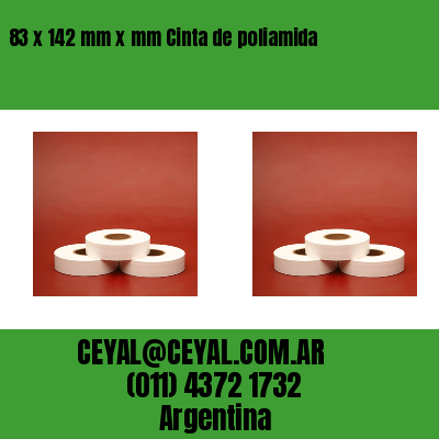 83 x 142 mm x mm Cinta de poliamida