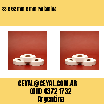 83 x 52 mm x mm Poliamida
