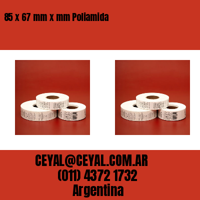 85 x 67 mm x mm Poliamida