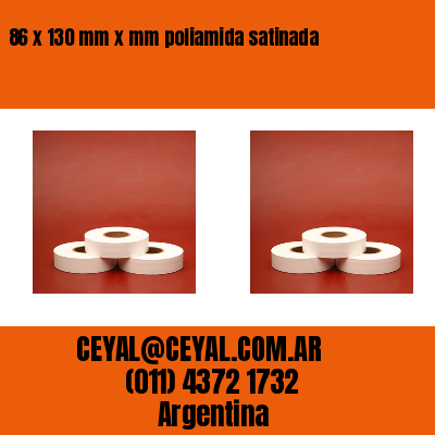 86 x 130 mm x mm poliamida satinada